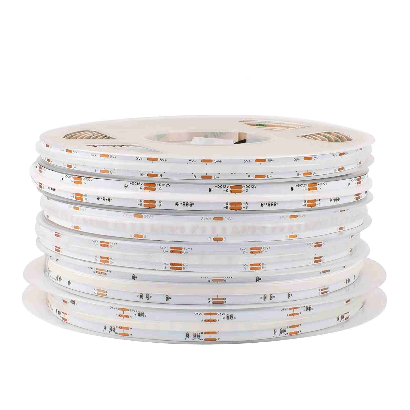 COB RGB led strips 5/12/24V